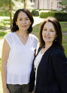 Dr. Hernandez with her doctoral guidance committee chair, Dr. Concepcion Barrio 
